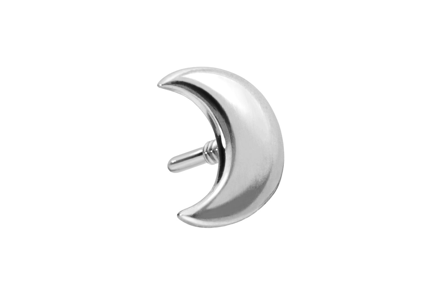 14 Karat Gold Schraubaufsatz mit Außengewinde MOND von Piercingline